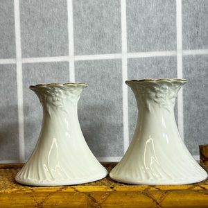 Whitehall Fine Porcelain Crown Classics Candlestick Candle Holders